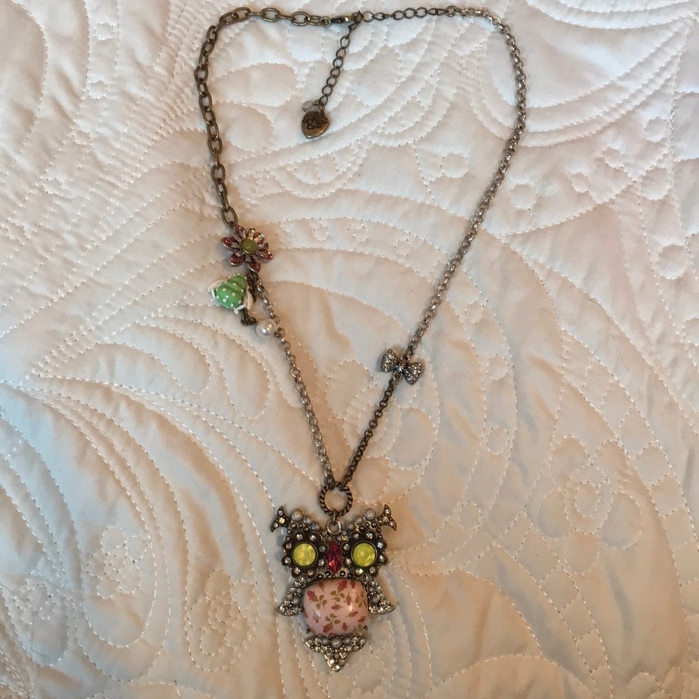 Betsey Johnson Owl Necklace